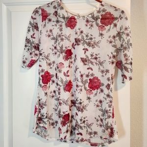 No Boundaries Floral Blouse XXL